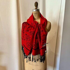 Red Pashmina Shawl